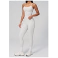thumbnail image 2 of PISONIC Workout Sets for Women, 2 Piece Seamless Spaghetti Straps Crop Top Matching High Waist Leggings Gym Yoga Outfits, 2 of 6