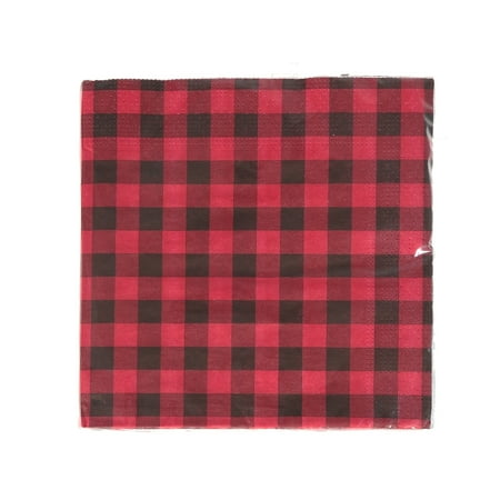 Maison Concepts 20 Pack Luncheon 3 Ply Napkin Buffalo Plaid (13 L X 13 W X 1 H)