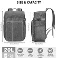 thumbnail image 3 of Dynamic Animal Print Cooler Backpack - 20L Insulated Soft Cooler for Camping, Hiking & Parties, High-Capacity & Portable, 3 of 5