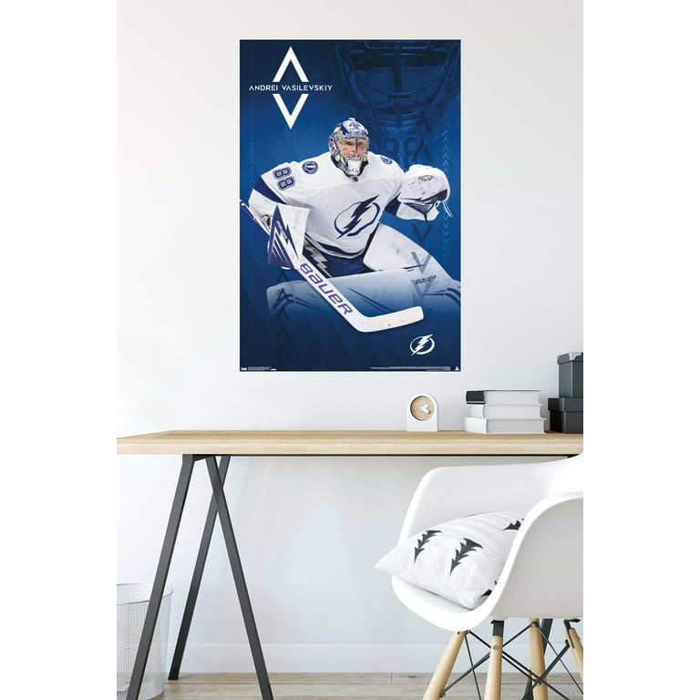 Tampa Bay Lightning: Andrei Vasilevskiy 2020 Stanley Cup Hoist Mural - NHL Removable Wall Adhesive Wall Decal Large