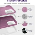 thumbnail image 3 of Designed for iPhone 15 Pro Case, Silicone Shockproof Slim Thin Phone Case for iPhone 15 Pro(6.1 inch), (Lilac Purple), 3 of 12