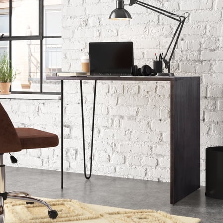 UPC: 0696952340839 | Westport Rustic Solid Wood Waterfall Desk