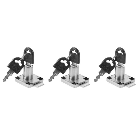 Hemoton 3pcs Cabinet Security Lock Metal Lock Electric Box Security Lock with Key Safe Box Lock