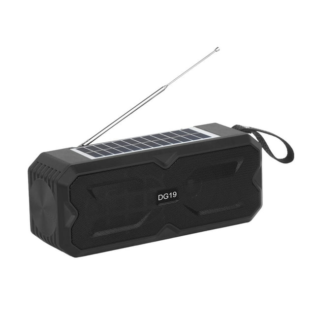 Piles Solaires pour Lumières Solaires Extérieures Pile Audio Bluetooth Solaire Grande Capacité Mode de Lecture Multifonctionnel Rechargeable Tf/Usb Disque Flash Radio Diffusion Radio avec Bluetooth