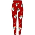 thumbnail image 4 of Liacowi Women's Tight Pants, Christmas Style Pattern Hip Lifting Trousers, 4 of 5