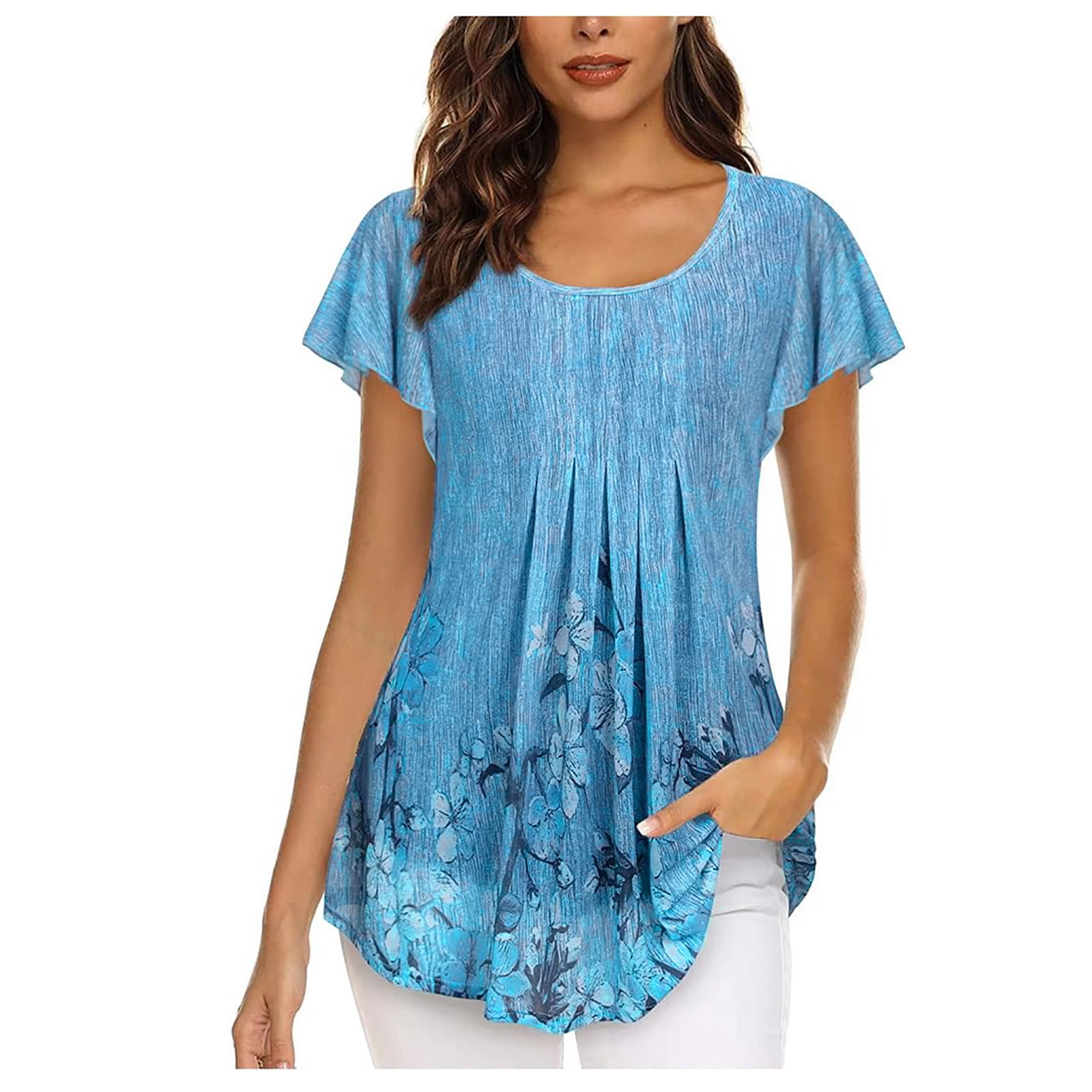 blue netted top