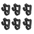 thumbnail image 2 of 150 clips de luz navideña clips de luz navideña impermeables a prueba de heladas ganchos de canalón de plástico clip de luces exteriores para Halloween negro, 2 of 5