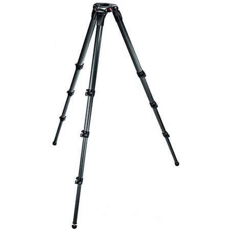 UPC: 0719821290582 | Manfrotto 536 Carbon Fiber 3-Stage Video Tripod with 75/100mm Bowl – Black