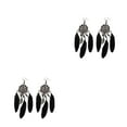thumbnail image 3 of Guardurnaity Pendientes de plumas con borlas, colgantes largos bohemios con estilo, cómodos, a la moda, atractivos, colgantes de oreja para mujeres Type3 NO3, 3 of 6
