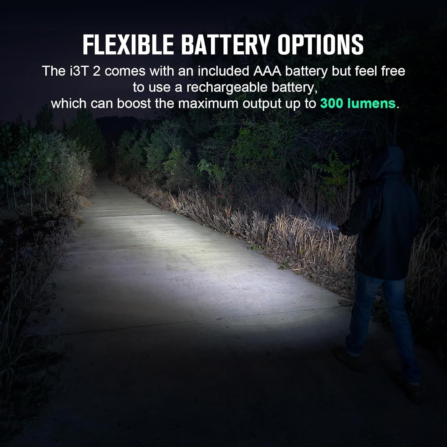 OLIGHT I3T 2 EOS Pocket EDC Flashlight, 200 Lumens Compact Bright Handheld Flash Lights, Dual-Output Tail Switch with AAA Battery and Two-Way Clip for Camping Hiking (Black)