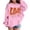 Pink, variant on LIUYUNNN Kids Girls Sports Shirt Boy First Day Of School Casual Hoodie Pullover In My Preschool Shirt Kindergarten Hooded Sweatshirt With Pocket Suitable For Girls Boys Girl Hoodies, Size 5-6 Years