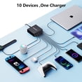 thumbnail image 4 of Estación de carga MGRNPONY USB C de 320 W con 10 puertos para MacBook, color negro, 4 of 6