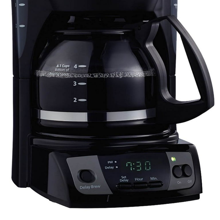 Mr. Coffee 5-Cup Programmable Coffee Maker - Black