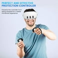 thumbnail image 4 of Peggybuy Silicone Controllers Grip Protector 2 Rocker Cap for Meta Quest 3 VR Accessories, 4 of 9