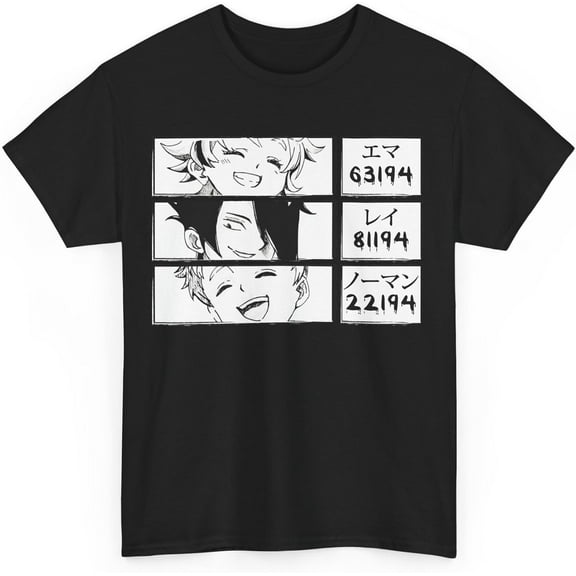 The Promised Neverland Shirt Anime Manga Unisex Short Sleeve T Shirts