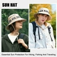 thumbnail image 6 of Bucket Hat Unisex, Braided Boho Style Fishsing Hat Wide Brim Sun Hat Summer UV Protection Beach Hat Outdoor's hat with Adjustable Chin Strap for Fishing Hiking Camping Travelling, 6 of 7