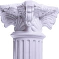thumbnail image 3 of facefd Miniature Roman Pillar Pedestal Stand Statue Greek Column for Scenery Table White, 3 of 8