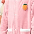 thumbnail image 3 of Cethrio Girls Sleepwear Robes, Thermal Flannel Long Sleeve Soft Girls' Bathrobes Pink Size 3-15T, 3 of 5
