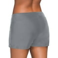 thumbnail image 2 of Sexy Dance Women Swim Shorts High Waist Swimsuit Bottom Tankini Quick Dry Board Boyshorts Solid Beach Swim Trunks, 2 of 3