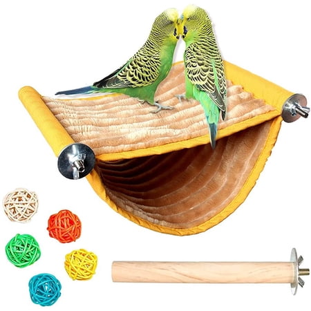 Visual Reference: Vehomy Bird Seagrass Swing Toys With Wood Perch Bird Parrot