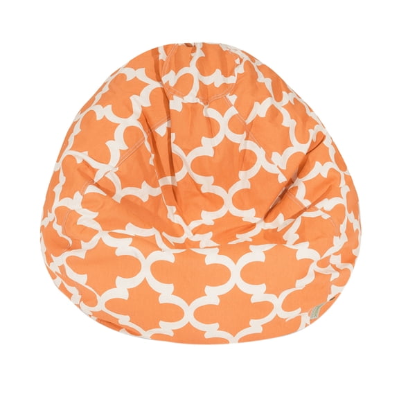 Majestic Home Goods Decorative Peach Trellis Small Classic Bean Bag Pillow