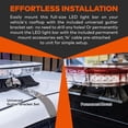 thumbnail image 4 of LAMPHUS SolarBlast SBFB98 47" 98W Emergency Vehicle LED Full-Size Light Bar [SAE J595 CLASS III] [58 FLASH MODES] [INC. CONTROLLER BOX] [UNIVERSAL & PERMANENT MOUNT] Amber White Rooftop Warning Light, 4 of 7