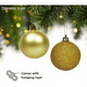 thumbnail image 3 of 72pzas Esferas Navideñas Decoración Navideña Árbol Xtellar dorado, 3 of 4