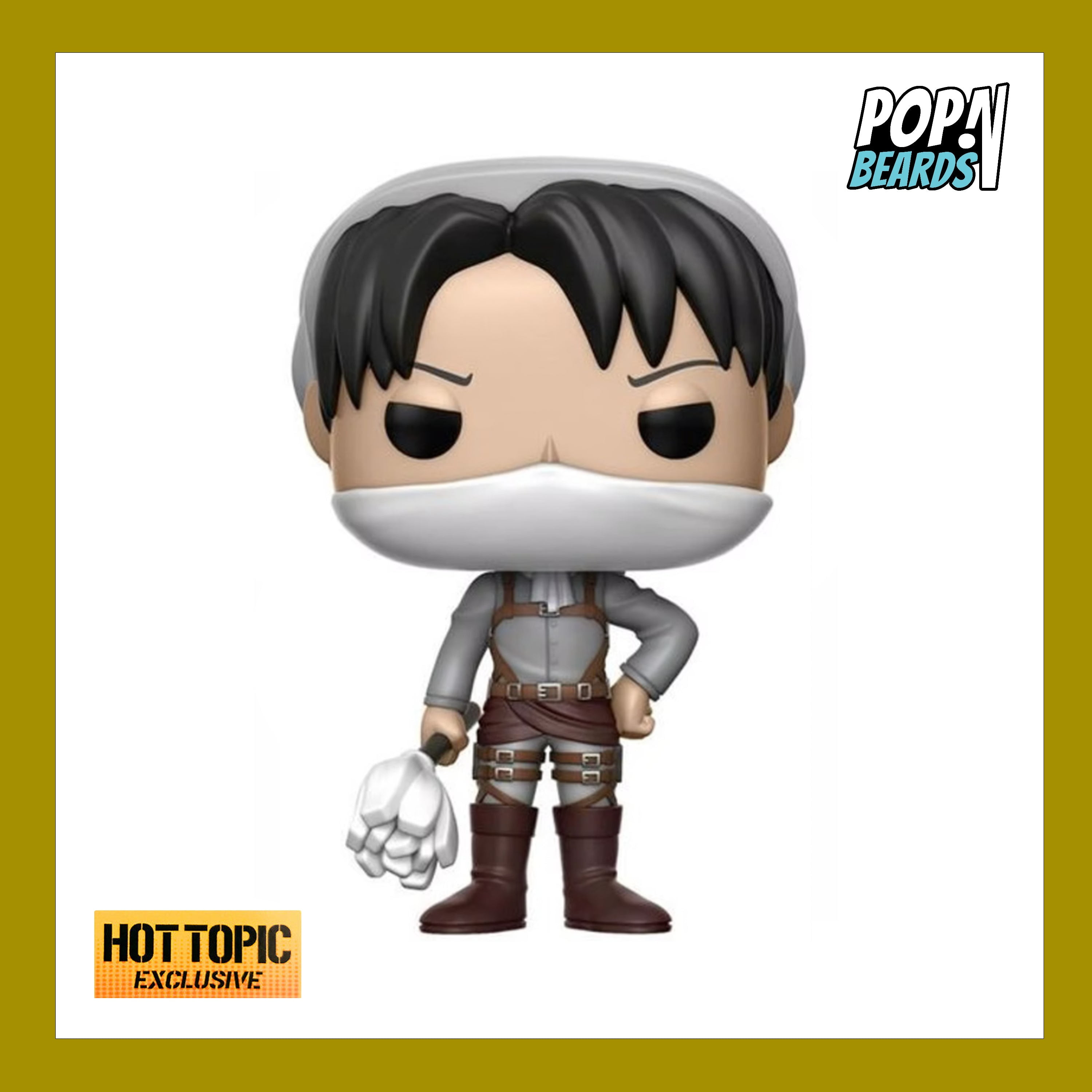 Funko Pop Animation #239 Cleaning Levi Attack on Titan Hot Topic Exclusive