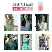 Nipplecovers Adhesive Breast Lift Petals - 2 Pair Reusable Nip Cover 2 Bra Clip
