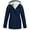 Navy coat for women, variant on Usmixi Trench Jacket for Women Womens Windbreaker Coat Outdoor Activities Plush Lined Plus Size Rain Coat Open Zipper Drawstring Hooded Outerwear with Pocket Winter Trench Jacket