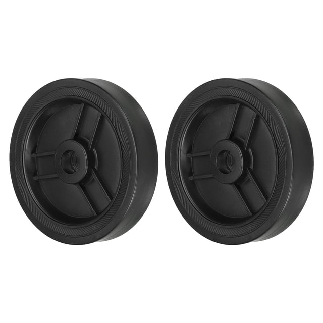 Uxcell Air Compressor Wheel Universal Air Compressors Wheel Replacement Parts for Easy Mobility Black 5 Inch