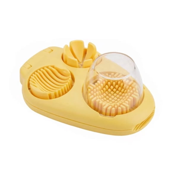 JWGIETK 3 In 1 Egg Slicer For Hard Boiled Eggs, Strawberry Slicer Grape Cutter, Stainless Steel Dicer Egg Slicer Dishwasher Safe, Fruit Cutter For Egg Strawberry Mushroom