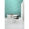 thumbnail image 2 of ESTA Home Cabana Turquoise Faux Grasscloth Wallpaper, 20.5-in by 33-ft, 2 of 8