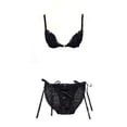 thumbnail image 3 of Wuffmeow Woman Girl Lace Push Up Front Buckle Underwear Lingeries Bra, 3 of 8