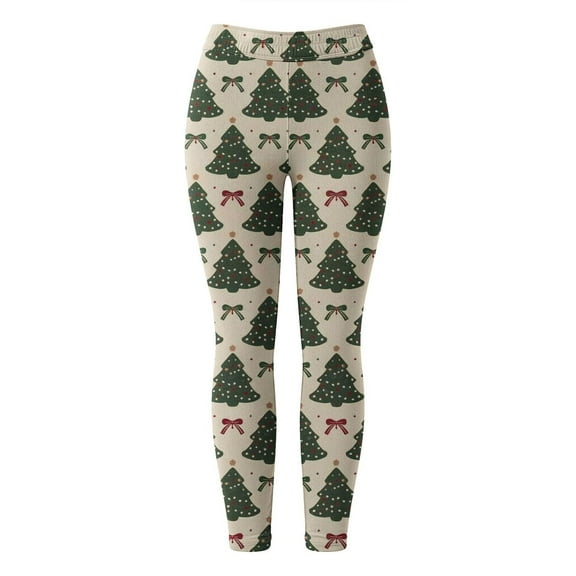 CAIVO Girls Leggings Festive Holiday Pants For Toddlers Kids Stretch Soft Comfortable Elastic Waistband Playwear Daily Trouser Holiday Solid Color Slacks