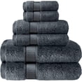 thumbnail image 1 of Canadian Linen Grey Color Economy 8 Pack Bathroom Towel Set, 2 Pcs Bath Towel 500 GSM 2 Pcs Hand Towel 4 Pcs Wash Cloths Set Soft Quick Dry Towel, 1 of 7