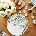 thumbnail image 2 of Eucalyptus Leaves Round 13 Inch Placemats Set of 4, Watercolor Weeping Teal Botanical HeatResistant Non Slip Place Mats for Dining Table, Wipeable Braided Kitchen Table Mats for Housewarming, 2 of 9