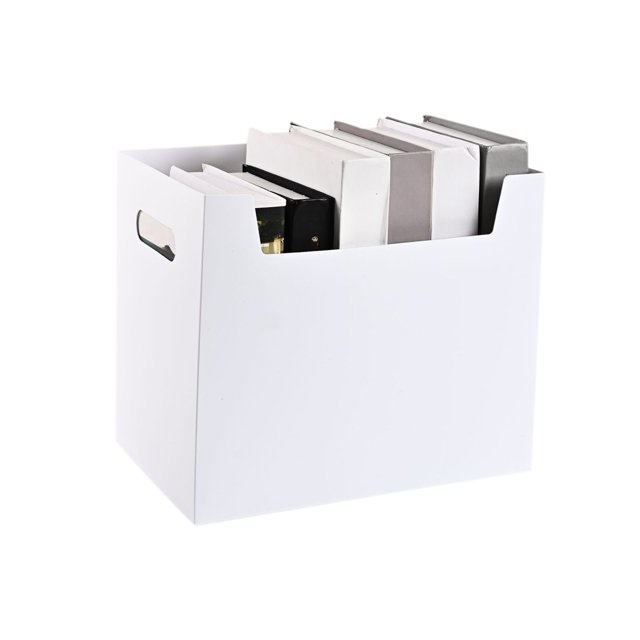 Extra-Large Stackable Plastic Storage Container - Food-Grade Multi-Use Organizer for Books/Toys/Clothes (25x29x20cm)