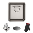 thumbnail image 1 of Kraus Dex Series 17 Inch Undermount Single Bowl Stainless Steel Kitchen Sink, 1 of 5