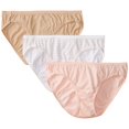 thumbnail image 1 of Hanes Womens 3 Pack Cotton Bikini Panty, Assorted, 8, 1 of 1