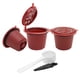 thumbnail image 3 of Filtros Cápsulas Reutilizables Y Recargables para Máquina Nespresso () Rojo 3 Uds., 3 of 8