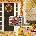 thumbnail image 5 of Thanksgiving Red Truck Mailbox Cover Magnetic Standard Size 21" x 18", Thankful Pumpkin Fall Decorative Post Letter Box Decor, Autumn Buffalo Plaid Check Farmhouse Garden Yard Outdoor Decoration, 5 of 6