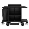thumbnail image 2 of Suncast Black Janitor / Housekeeping Cart with Bag and Wall Bumpers - Efficient Cleaning Solution, 2 of 3