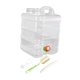 thumbnail image 2 of Contenedor de almacenamiento de agua, cubo de almacenamiento de agua de 20 litros de capacidad con amplia abertura de llenado, reutilizable con asa de Claro, 2 of 9