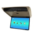 thumbnail image 1 of Flip Down Multimedia Player, 16 Color LED Strips 15.6in Car Overhead Player 170 Unfolded Angle  for Commercial Vehicles Beige, 1 of 7