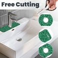 thumbnail image 3 of Pofeuu Green Glitter Print Splash Guard for Sink Faucet Sink Gadgets-Splash Guard Behind Faucet Drip Catcher for Kitchen, Bathroom,Sink Mat, 3 of 7