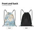 thumbnail image 5 of Bingfone Animals Travel World Map Drawstrings Backpacks Bags For Men Women Gym Drawstrings Bag, 5 of 9