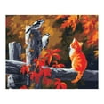 thumbnail image 2 of sin marco Pintura por números Artesanías Pintura acrílica Decoración de para hogar - Selección de 15 patrones Pájaros y gato perfecl Pintura de DIY por números, 2 of 7
