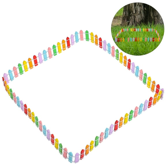 Raindrops  Mini Fence for Garden Miniature Picket Fences Small Wooden Baby