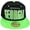Black/Green Textured Brim, variant on Georgia Men's Adjustable Snapback Baseball Cap (Black/Green Textured Bill)